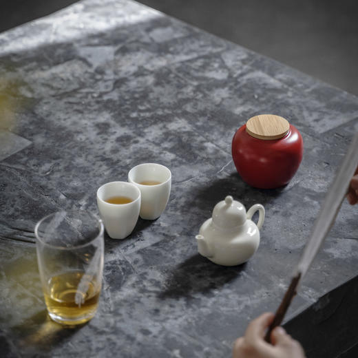 【日用百货】-宜室茶话  陶瓷复古小茶罐 商品图3