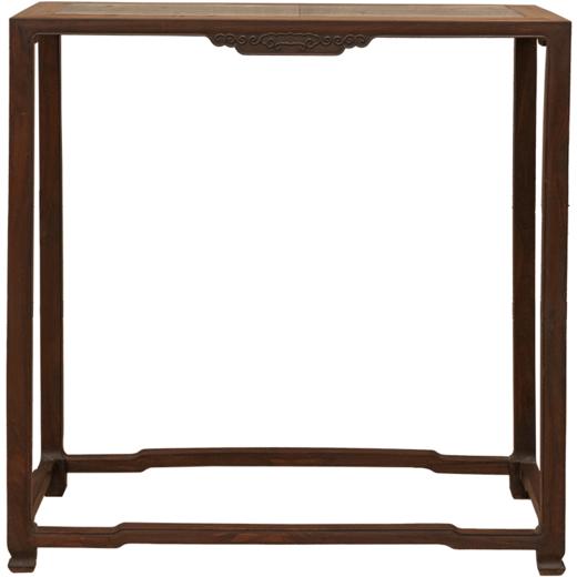 清 红木镶云石云纹四面平香几 商品图5