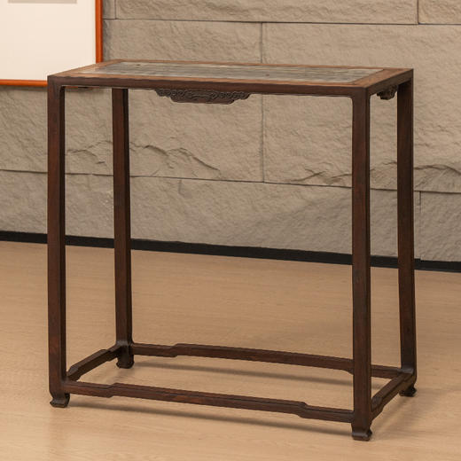 清 红木镶云石云纹四面平香几 商品图4