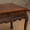 清中期 红木高束腰三弯腿浮雕喜上眉梢画桌 商品缩略图3