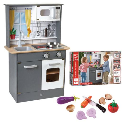 Hape新款声光模拟厨房我的烧烤架幼儿园儿童过家家仿真厨房玩具角色扮演游戏区 商品图1