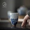 【日用百货】-宜室茶话  手绘百合茶杯 功夫茶具陶瓷品茗杯 商品缩略图0