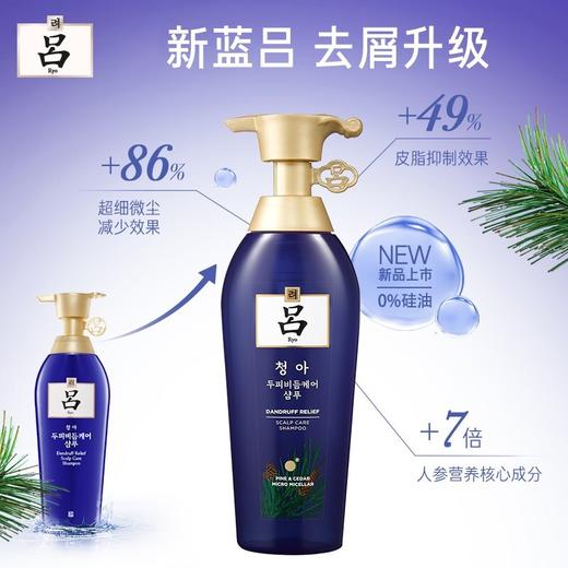 【门店直发 】韩国蓝吕无硅油舒盈清润净澈控油去屑清爽洗发水护发素400ml（新老款随机发货） 商品图5