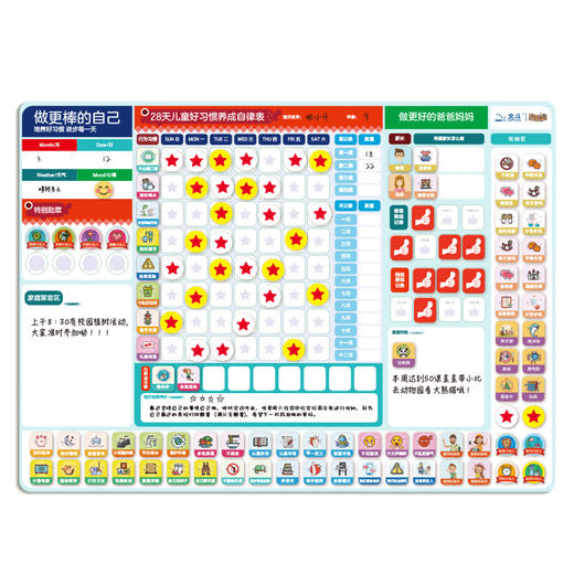 儿童好习惯养成磁力墙贴 商品图1
