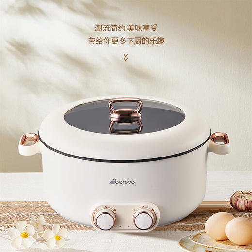 Abereve液体加热器（鸳鸯锅）ABL-Y53L 白色 商品图2