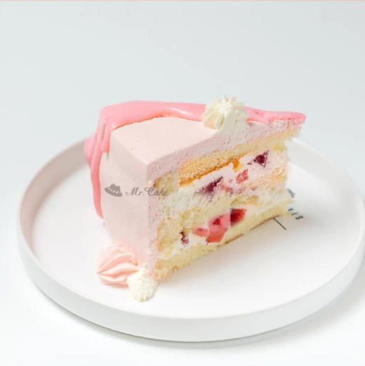 缤纷独角兽-草莓淋面鲜奶蛋糕，给孩子好运与力量！（草莓布丁夹心） 商品图3