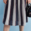 欧芮儿 2018夏装预售修身显瘦百搭条纹半身裙女中长款 商品缩略图2