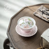 【日用百货】-宜室茶话  手绘粉百合三才盖碗 文人器家用陶瓷泡茶碗 商品缩略图0