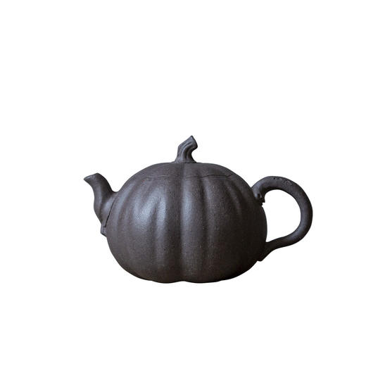 茶香记 天青泥南瓜壶 紫砂壶 全手工 诗词刻绘 古雅可爱 仿生壶 商品图4