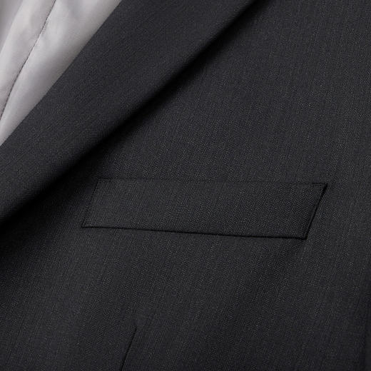 【含羊毛】柒牌男士西服秋冬新款商务休闲人字纹提花西装外套	126C70230 商品图2