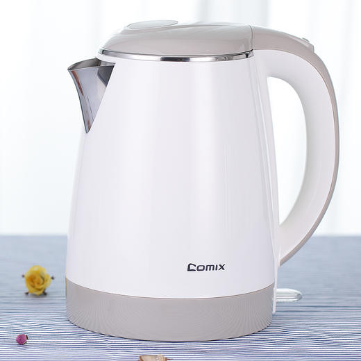 齐心电热水壶C-8803  1.7L 双层防烫 商品图1