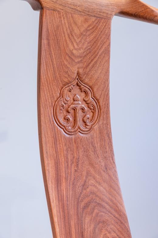 红桥红  家具严选  缅甸花梨（大果紫檀）【上博四出头 官帽椅】 商品图2