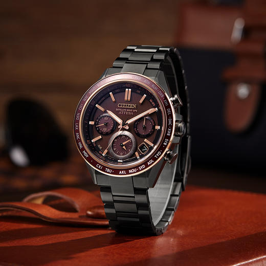 西铁城/CITIZEN卫星对时光动能舒博钛ATTESA系列商务男士手表CC4056-62W 商品图7