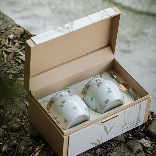 【日用百货】-宜室茶话  陶瓷茶叶罐密封罐半斤空茶叶包装盒 商品图4