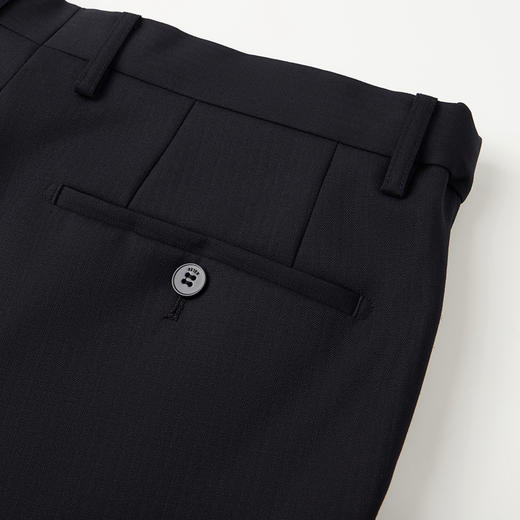 【含羊毛】柒牌西裤职业正装男士春秋新款商务工装直筒垂感西装裤	126H70110 商品图2