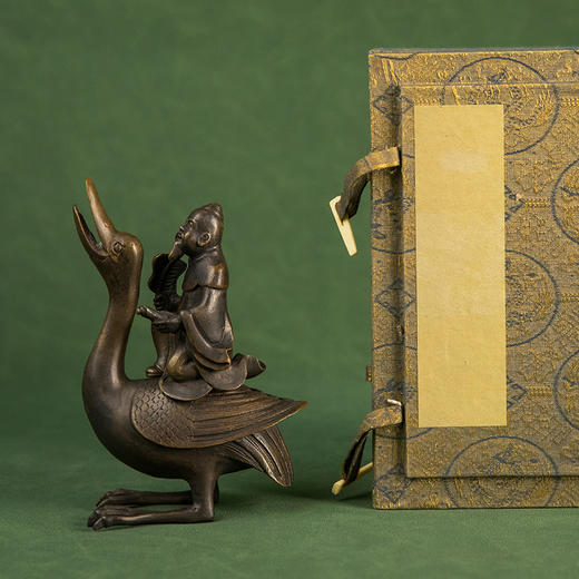 铜制仙人鹅形香薰 商品图4