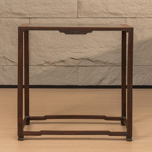 清 红木镶云石云纹四面平香几 商品图0