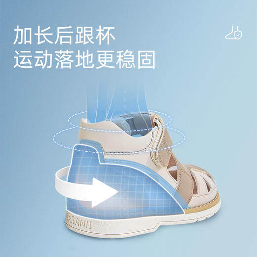 泰兰尼斯儿童凉鞋男女童内八字专用正姿足外翻矫形足弓支撑机能鞋 T18X3B3498 商品图1