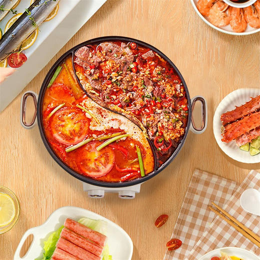 Abereve液体加热器（鸳鸯锅）ABL-Y53L 白色 商品图5