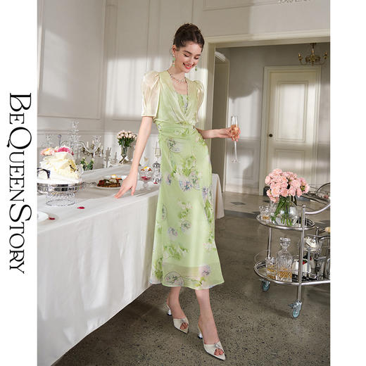 【大货捡漏，不退不换】  【青丝妙韵】气质小开衫加吊带连衣裙2023夏季新款 商品图4