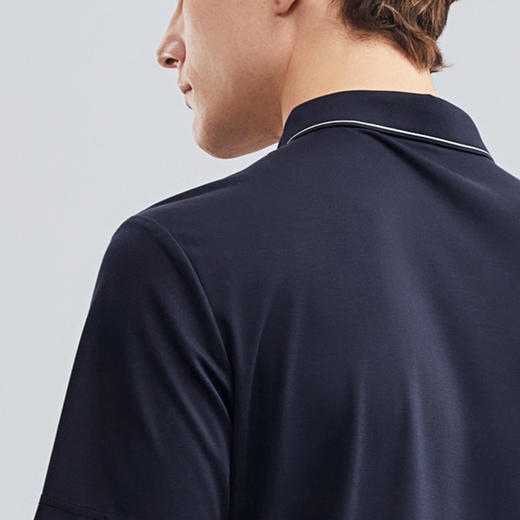 【弹力舒适】柒牌无缝工艺polo衫男短袖夏季新款商务休闲T恤	124T70520 商品图2