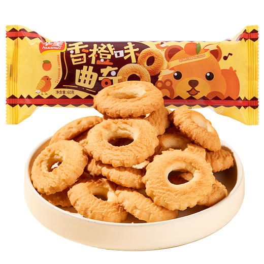 华美曲奇饼干小包装60g袋装酥脆（牛奶，椰子，橙子，早餐四个味混装） 商品图1