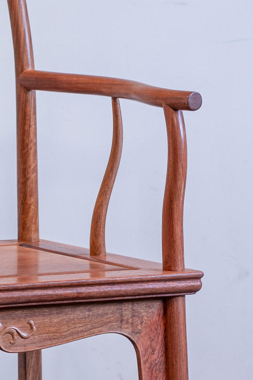 红桥红  家具严选  缅甸花梨（大果紫檀）【上博四出头 官帽椅】 商品图3