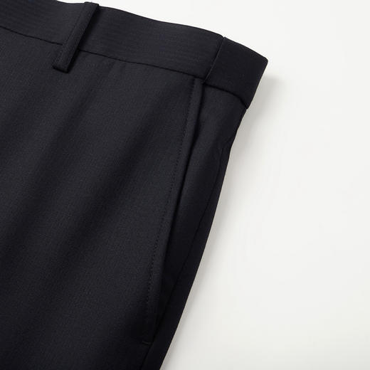 【纯羊毛】柒牌男装西裤男士春秋新款商务休闲人字纹垂感直筒长裤	126H70130 商品图2