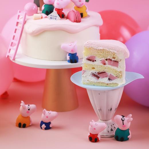 新品【小猪佩奇】鲜奶蛋糕，过生日最重要的当然是一家人在一起！（草莓布丁夹心） 商品图4