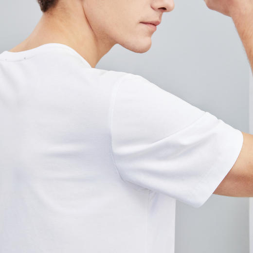 【凉感索罗纳】柒牌短袖T恤男夏季薄款时尚字母提花休闲圆领上衣	124T71700 商品图2