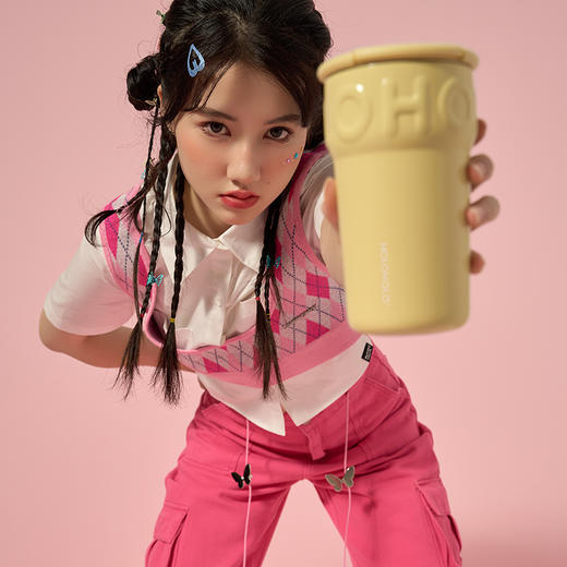 holoholo甜筒杯子316L不锈钢保温杯大容量咖啡杯女生高颜值水杯 商品图6