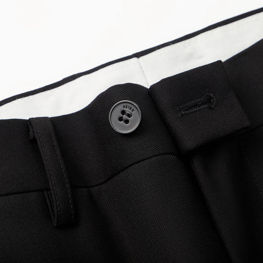 柒牌西裤职业正装男士春秋新款商务休闲中青年黑色直筒西装长裤子	126H70040 商品图2