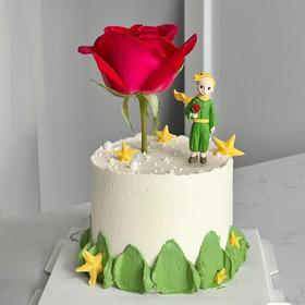 小王子手拿玫瑰花向你表白