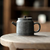 黑玄黑陶茶壶家用办公室会客中式陶瓷茶具单壶提梁壶侧把壶泡茶器 商品缩略图6