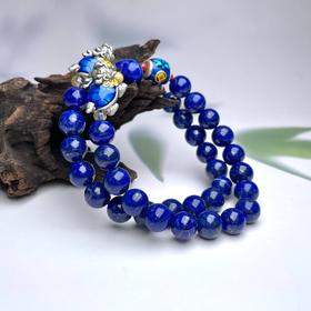 青金石单圈-龙寿圆珠