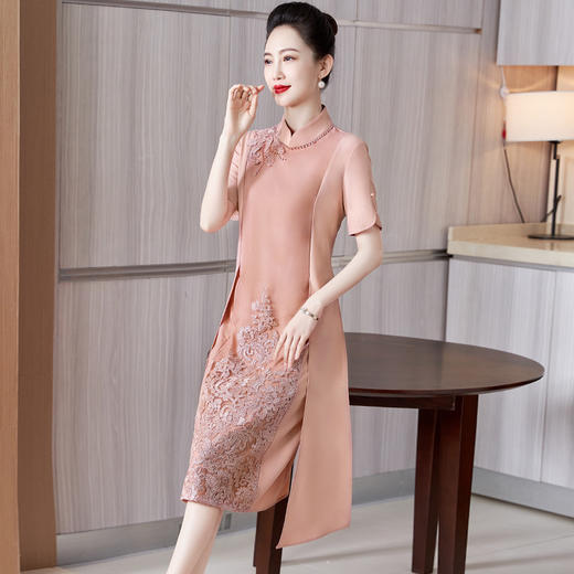 年轻婚礼妈妈装，夏季假两件喜婆婆婚宴高贵优雅宴会礼服LC-2358 商品图3