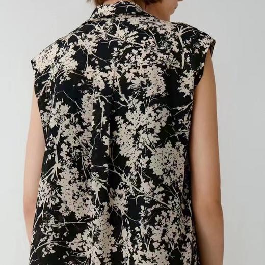 【à perles】京都印染气质双绉树叶印花背心半裙套装【现货】 商品图6