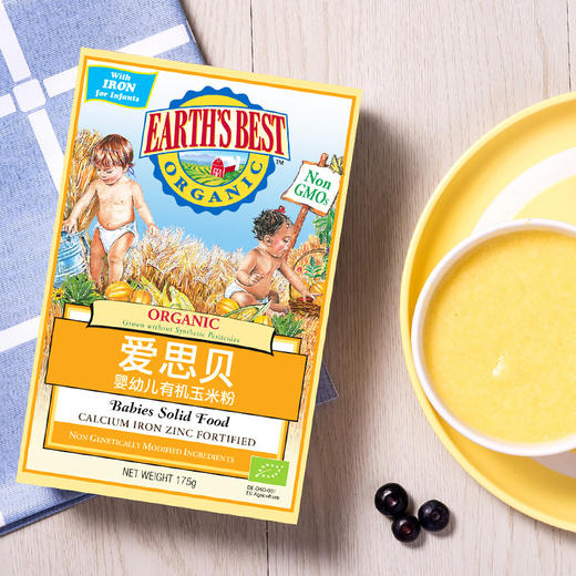 【国行版1段】美国EARTH'S BEST爱思贝有机玉米粉175g 商品图5