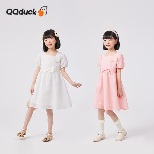 【120-165】【可可鸭】女童短袖连衣裙夏季公主裙洋气裙子可可鸭 商品图7