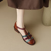 夏季新款，里外全皮拼色一字扣凉鞋YX-A956 商品缩略图6