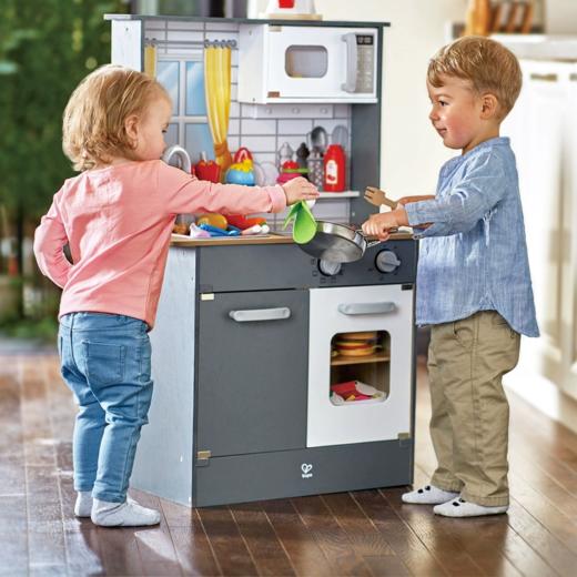 Hape新款声光模拟厨房我的烧烤架幼儿园儿童过家家仿真厨房玩具角色扮演游戏区 商品图0
