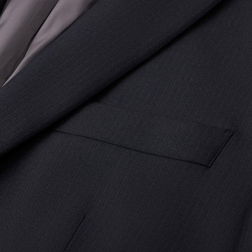 【100%绵羊毛】柒牌西服外套男春秋季商务职业正装人字纹提花西装	126C70260 商品图2