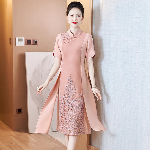 年轻婚礼妈妈装，夏季假两件喜婆婆婚宴高贵优雅宴会礼服LC-2358 商品图5