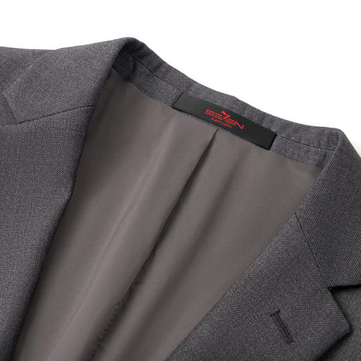 柒牌男装纯色西装男2024春夏新款商务正装平驳领休闲混纺单西外套	126C70180 商品图2