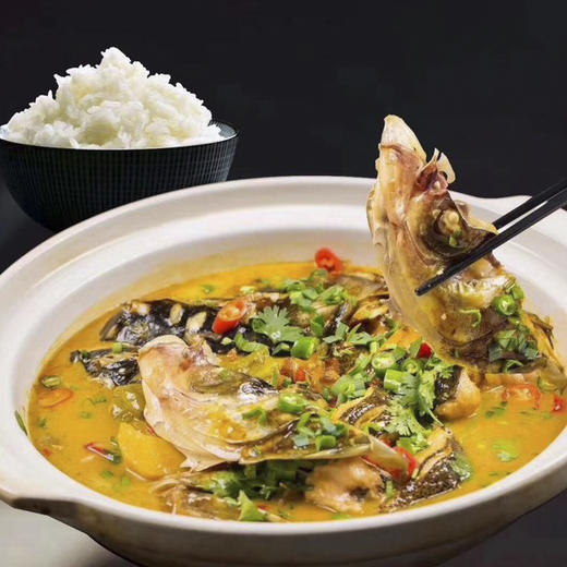 餐云鱼头泡饭酱   风靡各大餐厅的招牌鱼头泡饭配方  轻松将招牌菜实现标准化操作  特色餐饮创新推荐  （2斤装一包做10份） 商品图4