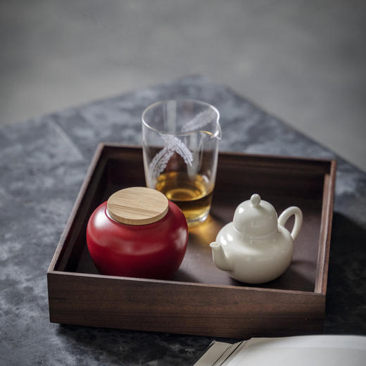 【日用百货】-宜室茶话  陶瓷复古小茶罐 商品图1