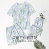 “3 部”  顶瓜瓜女士郁金香仿真丝短袖家居服三件套APW22504 商品缩略图2