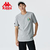 Kappa卡帕复古运动短袖2023新款男简约运动半袖纯棉休闲圆领T恤夏 商品缩略图1