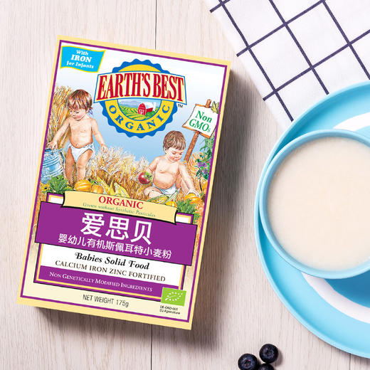 【国行版2段】美国EARTH'S BEST爱思贝有机斯佩尔特小麦粉175g 商品图5