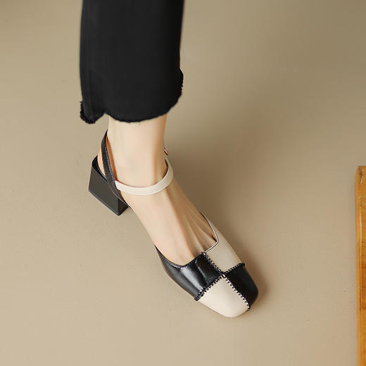 夏季新款，拼色里外全皮包头凉鞋HBP-5362 商品图9